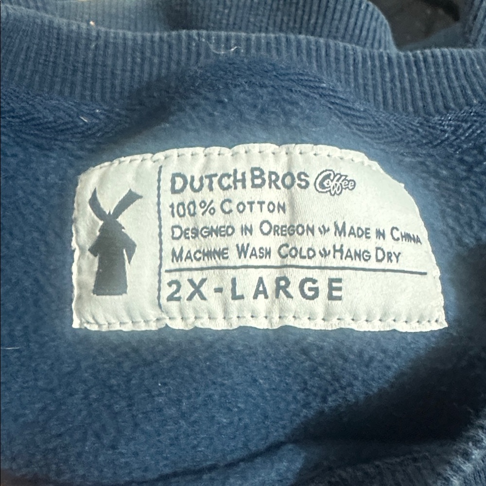 Dutch Bros SMALL+MEDIUM+LARGE+XL+XXLNavy Crewneck Sweatshirt w/Gold DB 1992 - Picture 14 of 14